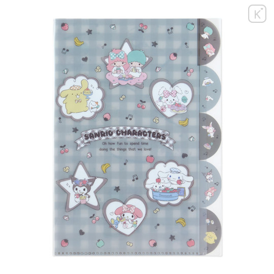 Japan Sanrio A4 Index Clear File - Sanrio Characters - 1