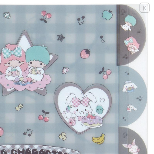 Japan Sanrio A4 Index Clear File - Sanrio Characters - 5