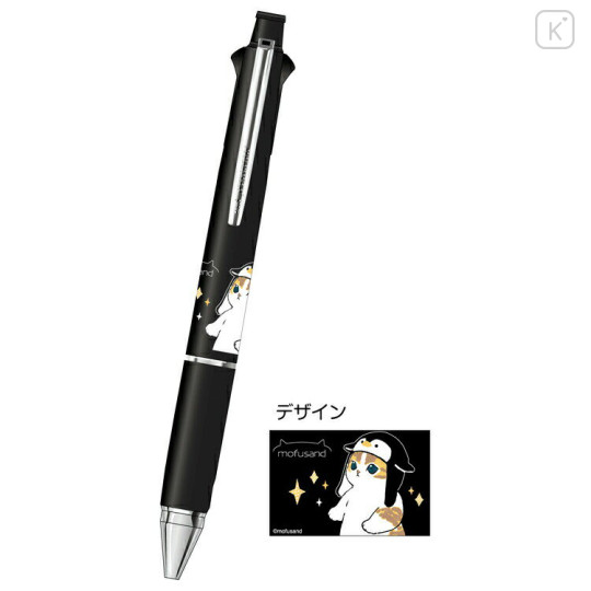 Japan Mofusand Jetstream 4&1 Multi Pen + Mechanical Pencil - Cat / Black Penguin - 2