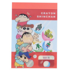 Japan Crayon Shin-chan Mini Notepad - Shin-chan & Friends / Gotcha