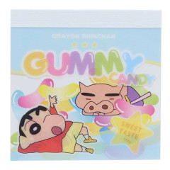 Japan Crayon Shin-chan Square Memo - Shin-chan / Gummy