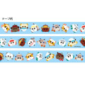 Japan Pui Pui Molcar Washi Paper Masking Tape - Party / Blue - 2
