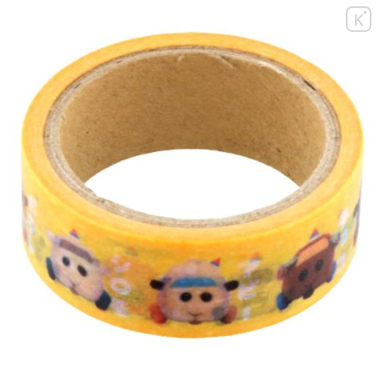 Japan Pui Pui Molcar Washi Paper Masking Tape - Party / Yellow - 1