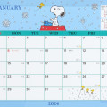 Japan Sanrio Original Sheet Calendar - Snoopy 2024 - 4