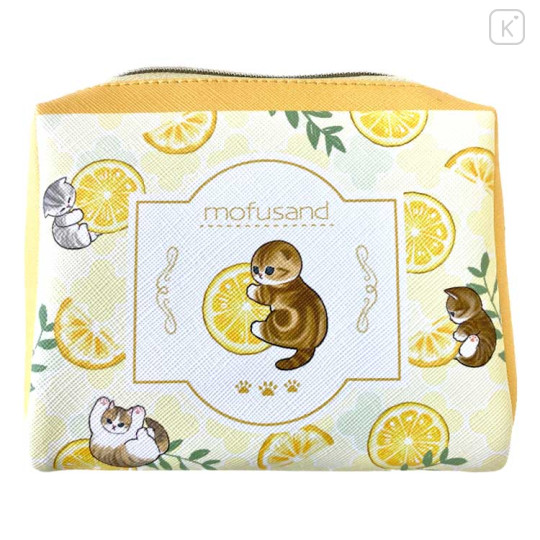 Japan Mofusand Pouch - Fruit Cat / Lemon - 1