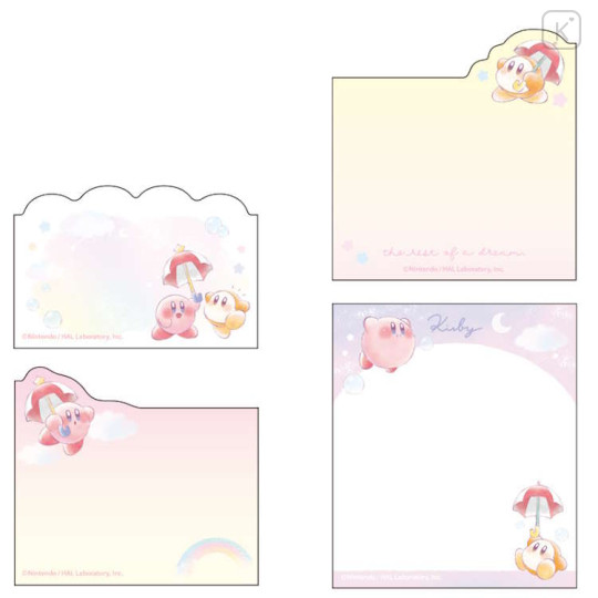 Japan Kirby Sticky Memo Notes - Melty Sky - 2