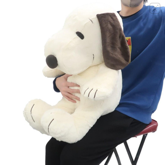 Japan Peanuts Plush Toy (XL) - Snoopy / Mocha Hug - 2