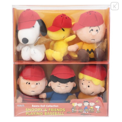 Japan Peanuts Soft Bean Doll 6pcs Set - Snoopy & Friends - 1
