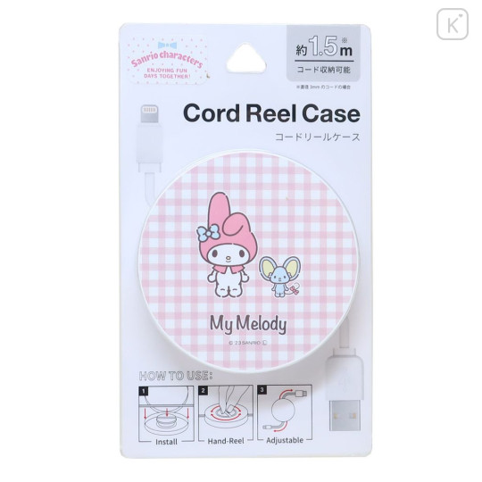 Japan Sanrio Cord Reel Case - My Melody - 1