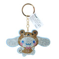 Japan Sanrio Potetan Rhinestone Mascot Keychain - Cinnamoroll : Bear - 1