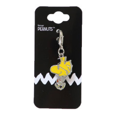 Japan Peanuts Metal Charm Keychain - Woodstock / Cool