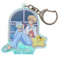 Japan Sanrio × Sailor Moon Aurora Acrylic Keychain - Sailor Uranus / Little Twin Stars