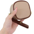 Japan Disney Mini Square Pouch - Pooh : Light Brown - 2