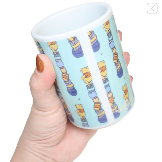 Japan Disney Japanese Tea Cup - Pooh : Blue - 2
