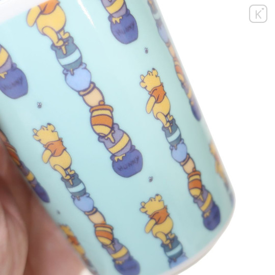 Japan Disney Japanese Tea Cup - Pooh : Blue - 3