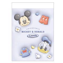Japan Disney Mini Notepad - Mickey & Donald / Best Pals