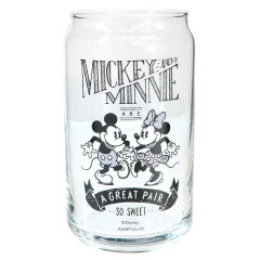 Japan Disney Glass Tumbler - Mickey & Minnie / Great Pair