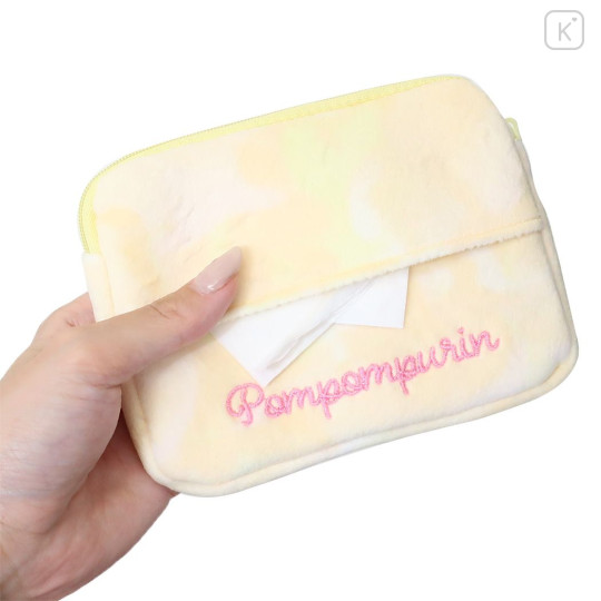 Japan Sanrio Mini Pouch & Tissue Case - Pompompurin / Dreamy - 2