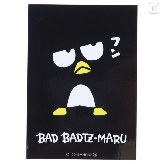 Japan Sanrio Vinyl Sticker - Bad Badtz-maru / Huh? - 1