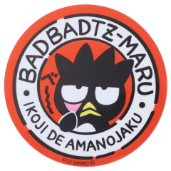 Japan Sanrio Vinyl Sticker - Bad Badtz-maru / Red