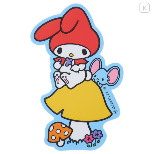 Japan Sanrio Vinyl Sticker - My Melody / Mushroom - 1