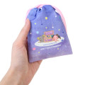 Japan Sanrio Drawstring Bag (S) - Cinnamoroll × Don't Call it Mystery / Purple - 2