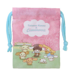 Japan Sanrio Drawstring Bag (S) - Cinnamoroll × Don't Call it Mystery / Playground