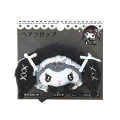 Japan Sanrio Original Mascot Hair Clip - Kuromi / Moonlit Melokuro