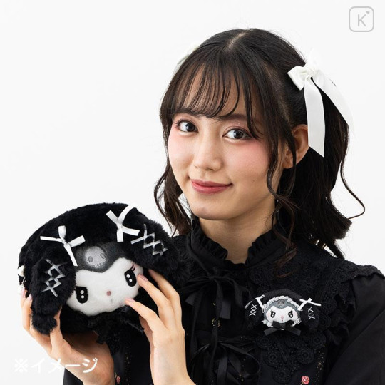 Japan Sanrio Original Mascot Hair Clip - Kuromi : Moonlit Melokuro - 5