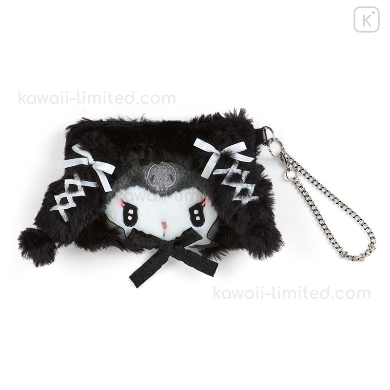Japan Sanrio Original Face-shaped Pass & Card Case - Kuromi