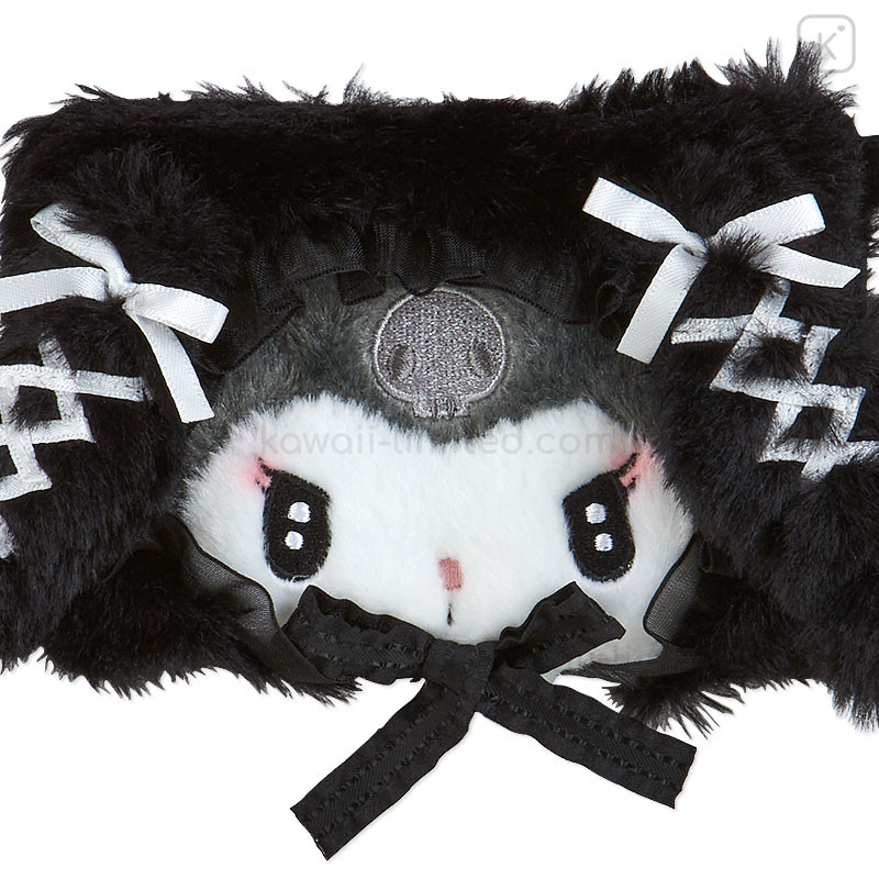 Japan Sanrio Original Face-shaped Pass & Card Case - Kuromi