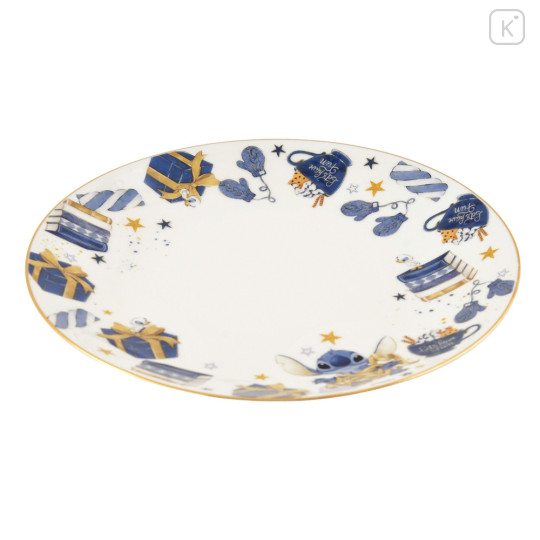 Japan Disney Store Porcelain Plate - Stitch : Christmas Boxing Day - 2