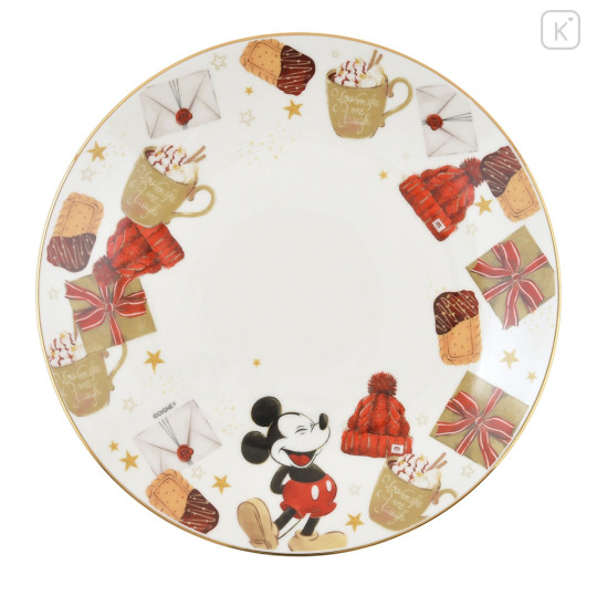 Japan Disney Store Porcelain Plate - Mickey Mouse : Christmas Boxing Day - 1