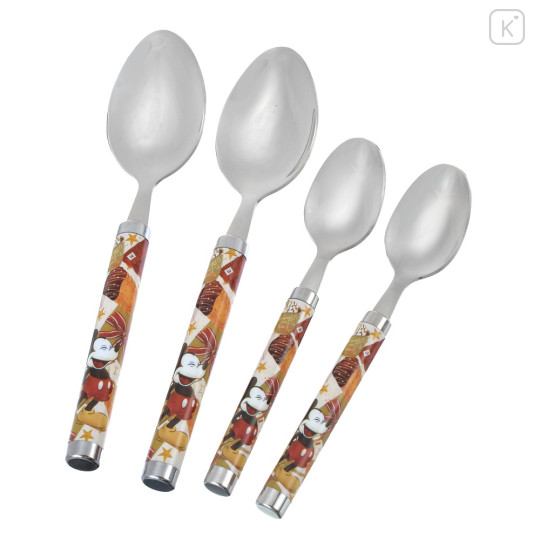 Japan Disney Store Cutlery Set - Mickey Mouse : Christmas Boxing Day - 2