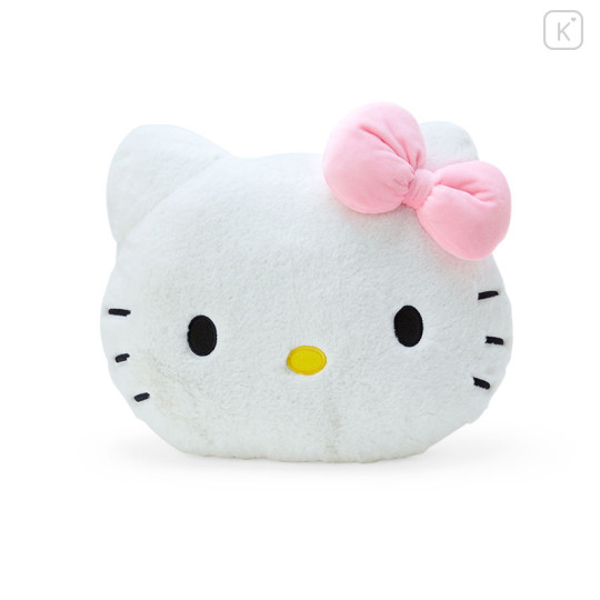 Japan Sanrio Original Face-shaped Cushion (S) - Hello Kitty - 1