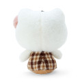 Japan Sanrio Mascot Holder - Hello Kitty : Fluffy Mocha Plaid - 3