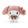 Japan Sanrio Stuffed Toy (S) - My Melody / Fluffy Mocha Plaid - 1