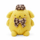 Japan Sanrio Stuffed Toy (S) - Pompompurin : Fluffy Mocha Plaid
