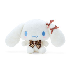 Japan Sanrio Stuffed Toy (S) - Cinnamoroll / Fluffy Mocha Plaid