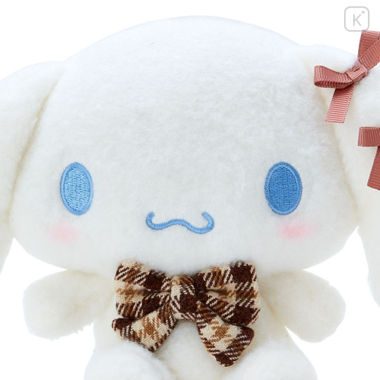 Japan Sanrio Stuffed Toy (S) - Cinnamoroll / Fluffy Mocha Plaid - 3