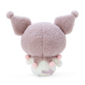 Japan Sanrio Stuffed Toy (S) - Kuromi / Fluffy Mocha Plaid - 2