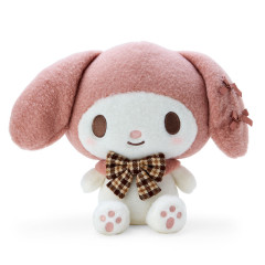 Japan Sanrio Stuffed Toy (M) - My Melody / Fluffy Mocha Plaid