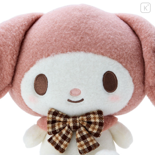 Japan Sanrio Stuffed Toy (M) - My Melody / Fluffy Mocha Plaid - 3