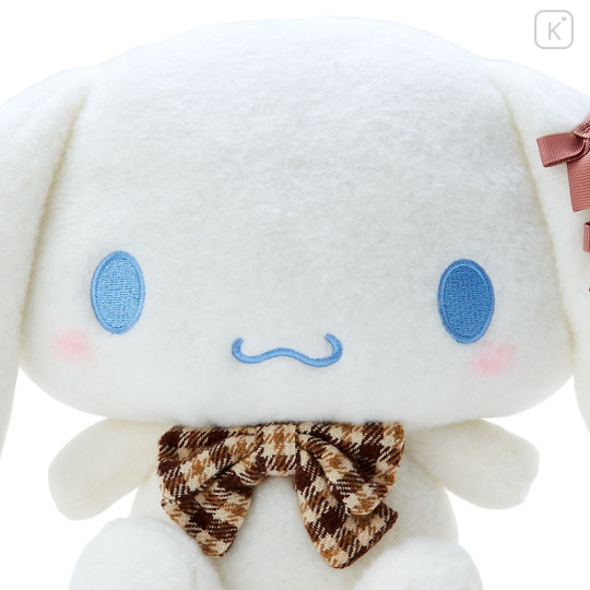Japan Sanrio Stuffed Toy (M) - Cinnamoroll / Fluffy Mocha Plaid - 3
