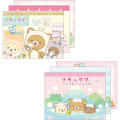 Japan San-X Mini Notepad 2pcs Set - Rilakkuma / Cat Public Bathhouse - 1