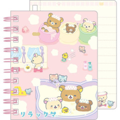 Japan San-X Mini Notebook - Rilakkuma / Cat Public Bathhouse A