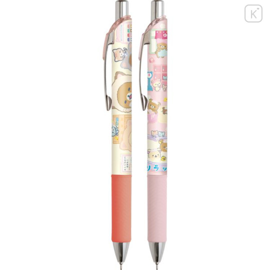 Japan San-X EnerGel Gel Pen Set - Rilakkuma : Cat Public Bathhouse - 1