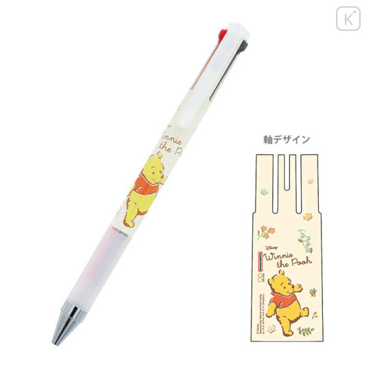 Japan Disney Juice Up 3 in 1 Gel Pen - Winnie the Pooh / White - 1