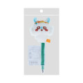 Japan Chiikawa Fluffy Mascot Ballpoint Pen - Momonga : Blush - 2