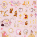 Japan Disney Store Clear Sticker - Belle : Clear Metallic Line - 2
